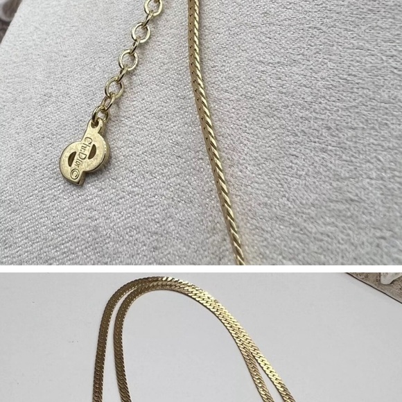 Christian Dior two tone Vintage Adjustable Necklace - Picture 5 of 12